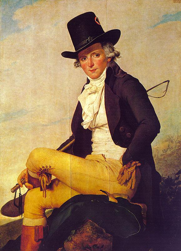 Jacques-Louis  David Monsieur Seriziat oil painting image
